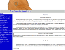 Tablet Screenshot of chrysalis-foundation.org